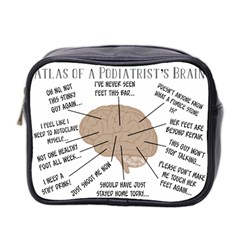 Atlas Of A Podiatrist s Brain Mini Travel Toiletry Bag (two Sides)