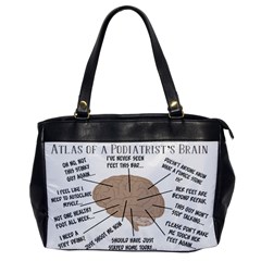 Atlas Of A Podiatrist s Brain Oversize Office Handbag (one Side) by GailGabel