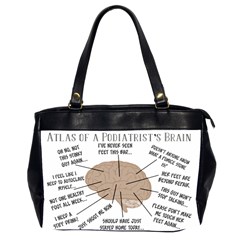 Atlas Of A Podiatrist s Brain Oversize Office Handbag (two Sides) by GailGabel