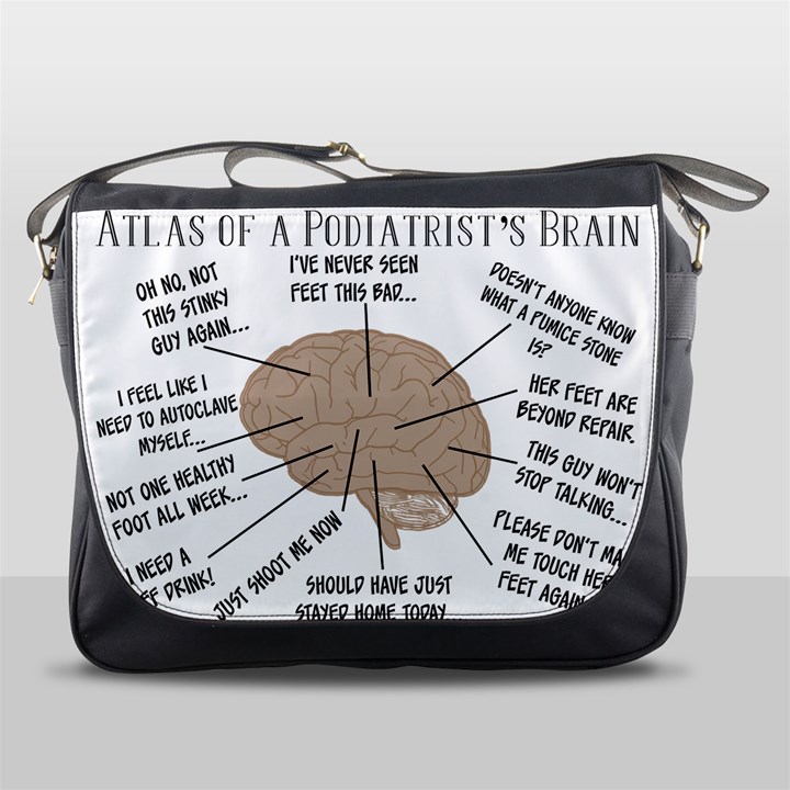 Atlas Of A Podiatrist s Brain Messenger Bag