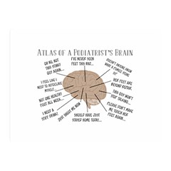 Atlas Of A Podiatrist s Brain Double Sided Flano Blanket (mini)