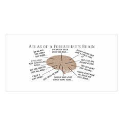 Atlas Of A Podiatrist s Brain Satin Shawl by GailGabel