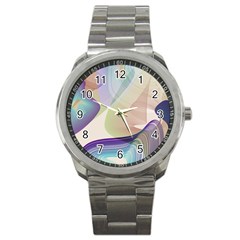 Abstract Sport Metal Watch