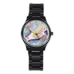 Abstract Sport Metal Watch (black)