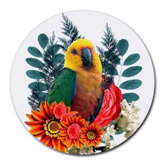 Parrot 8  Mouse Pad (round) by infloence