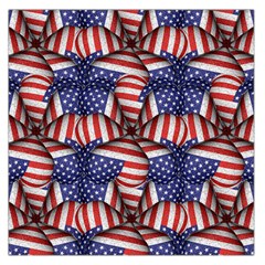 4th Of July Modern Pattern Print Large Satin Scarf (square)