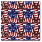 4th of July Modern Pattern Print Large Satin Scarf (Square) Front