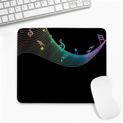 Musical Wave Large Mouse Pad (rectangle) by urockshop