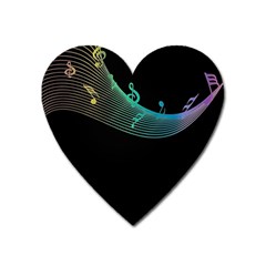 Musical Wave Magnet (heart)