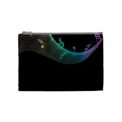 Musical Wave Cosmetic Bag (medium) by urockshop