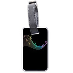 Musical Wave Luggage Tag (one Side)