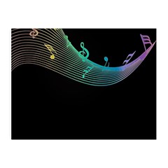 Musical Wave Double Sided Flano Blanket (mini)