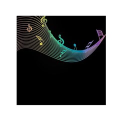 Musical Wave Small Satin Scarf (square) by urockshop