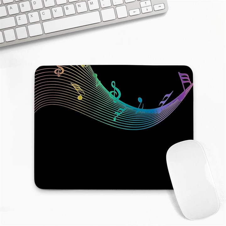 Musical Wave Small Mouse Pad (Rectangle)