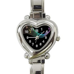 Musical Wave Heart Italian Charm Watch 