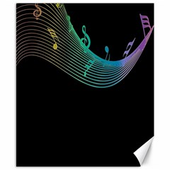 Musical Wave Canvas 8  X 10  (unframed)