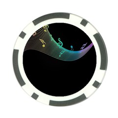 Musical Wave Poker Chip