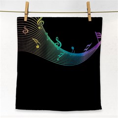 Musical Wave Face Towel