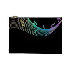 Musical Wave Cosmetic Bag (large)