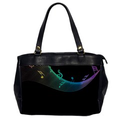 Musical Wave Oversize Office Handbag (one Side)