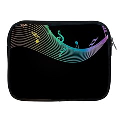 Musical Wave Apple Ipad Zippered Sleeve by urockshop