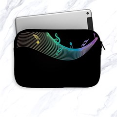 Musical Wave Apple Ipad Mini Zippered Sleeve by urockshop