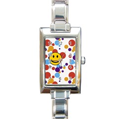 Kids-toys106a Rectangular Italian Charm Watch