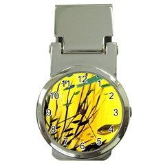 Yellow Dream Money Clip With Watch by pwpmall