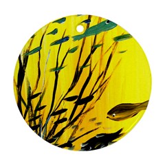 Yellow Dream Round Ornament