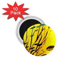 Yellow Dream 1 75  Button Magnet (10 Pack)