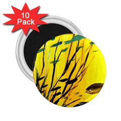 Yellow Dream 2 25  Button Magnet (10 Pack)