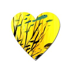 Yellow Dream Magnet (heart) by pwpmall