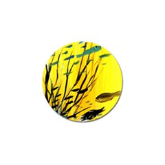 Yellow Dream Golf Ball Marker by pwpmall