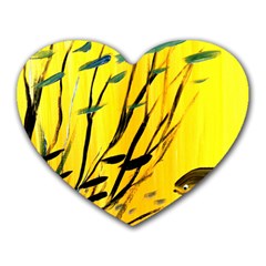 Yellow Dream Mouse Pad (heart) by pwpmall