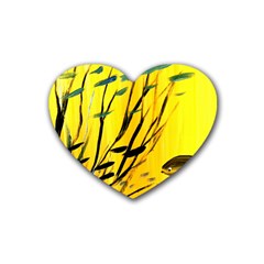 Yellow Dream Drink Coasters (heart)