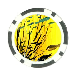 Yellow Dream Poker Chip