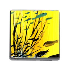 Yellow Dream Memory Card Reader With Storage (square)