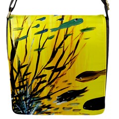 Yellow Dream Flap Closure Messenger Bag (small)