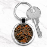 Intricate Abstract Print Key Chain (Round) Front