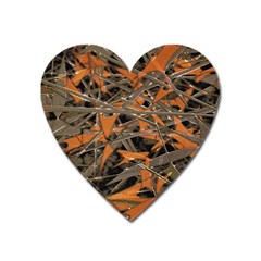 Intricate Abstract Print Magnet (heart) by dflcprints