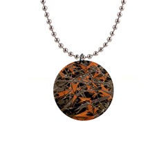 Intricate Abstract Print Button Necklace by dflcprints