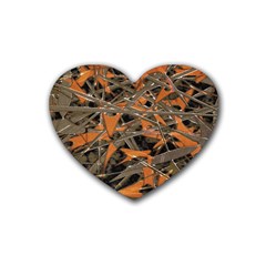 Intricate Abstract Print Drink Coasters (heart) by dflcprints