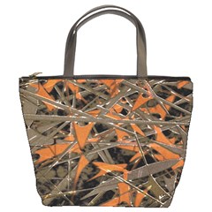 Intricate Abstract Print Bucket Handbag by dflcprints