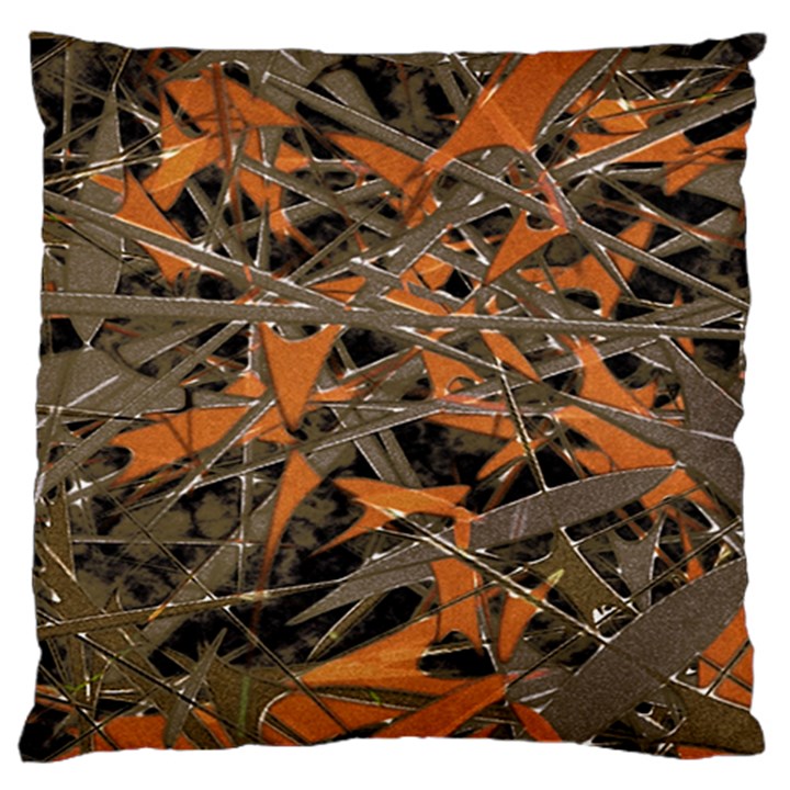 Intricate Abstract Print Standard Flano Cushion Case (One Side)