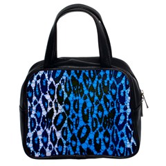 Florescent Blue Cheetah  Classic Handbag (two Sides)