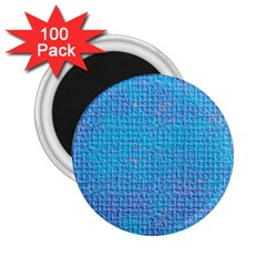 Textured Blue & Purple Abstract 2 25  Button Magnet (100 Pack)