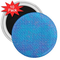 Textured Blue & Purple Abstract 3  Button Magnet (10 Pack)