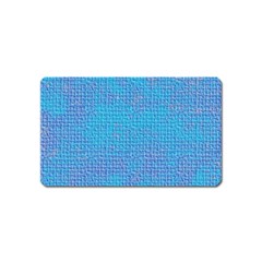 Textured Blue & Purple Abstract Magnet (name Card)