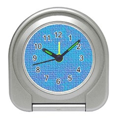 Textured Blue & Purple Abstract Desk Alarm Clock