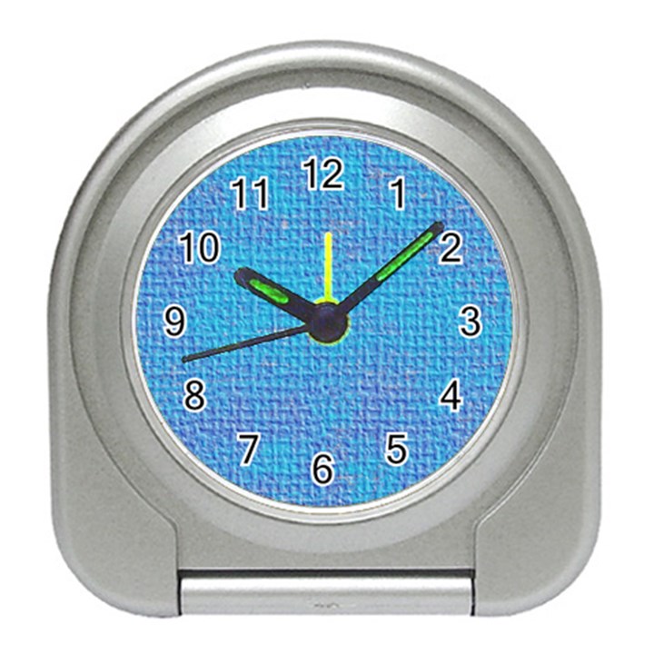 Textured Blue & Purple Abstract Desk Alarm Clock